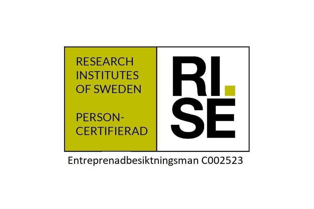 Personcertifiering entreprenadbesiktningsman